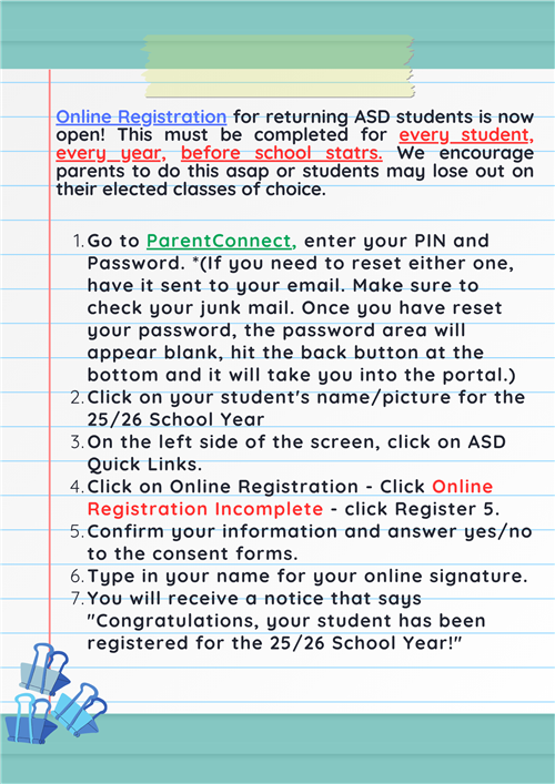 Online Registration Intructions